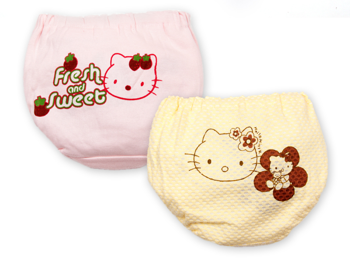 Child panties kitty cartoon graphic patterns 100% cotton 100% cotton baby panties bread pants learning pants training pants