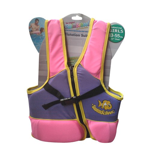 Child Swim Vest SWIMMING Jacket Flotation Float   Swim Training Suit RED 1PIC,NEW