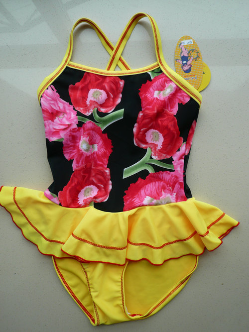 Child swimwear child boy girl female one-piece dress female swimwear swimsuit