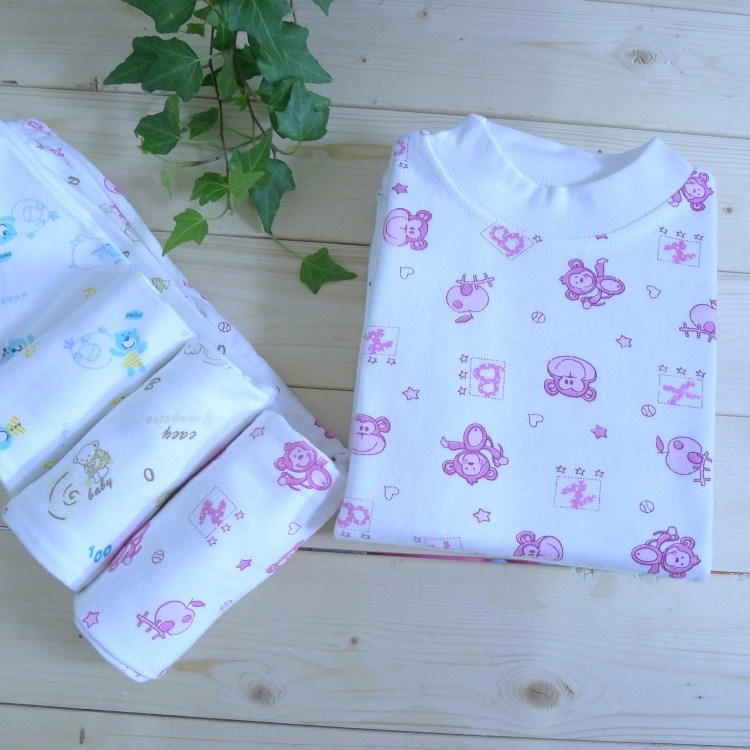 Child thermal underwear set 100% cotton long johns long johns male child female child sleepwear