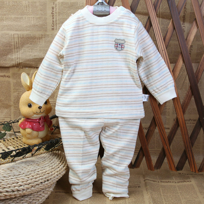 Child underwear set 100% cotton male child female child thickening basic underwear baby autumn and winter 100% cotton underwear