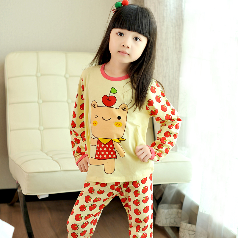 Child underwear set female child 100% cotton long-sleeve lounge child autumn underwear winter long johns