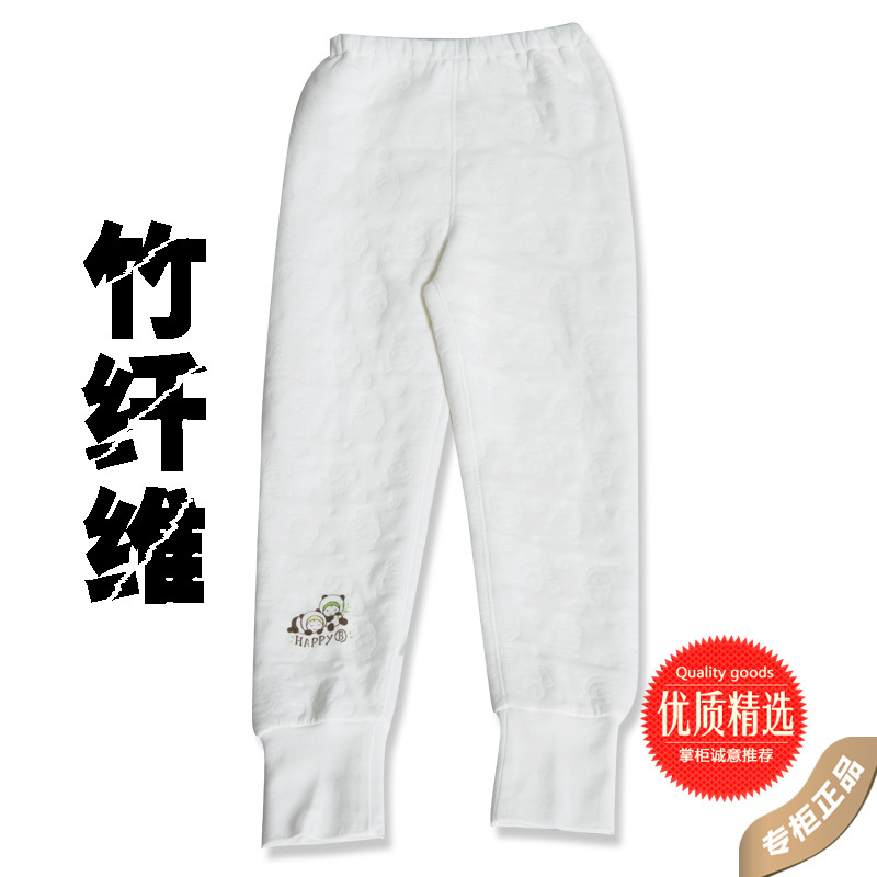 Children bamboo fibre underwear winter thermal underwear bamboo fibre child trousers he2094