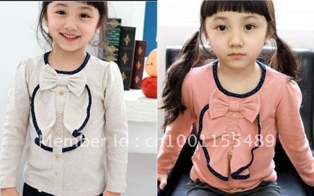 Children clothing 90~130 5pcs/lot Girl Blouses Cotton shirts Baby clothing