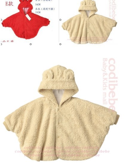 Children coat cloak/Children velvet jackets/ free shipping