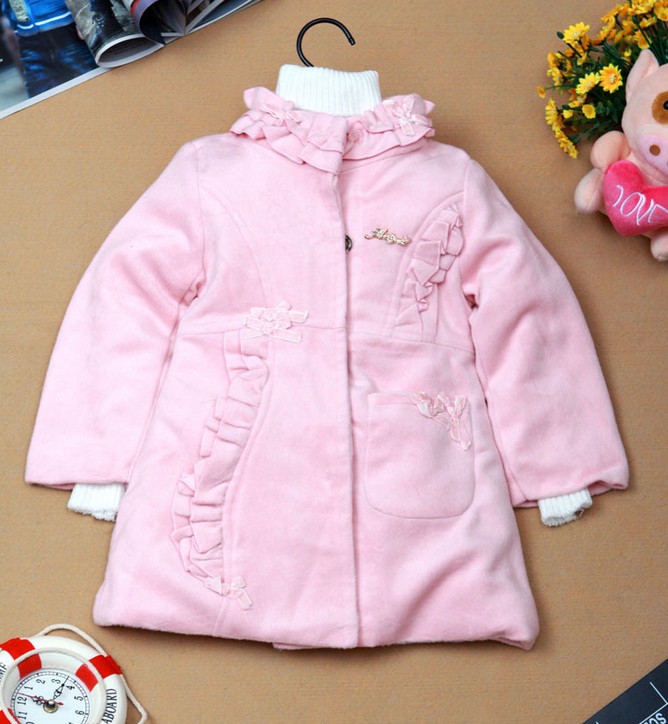 Children coat for autumn and winter child outerwear/kids clothing girl jackets pink+red ((GW-170))