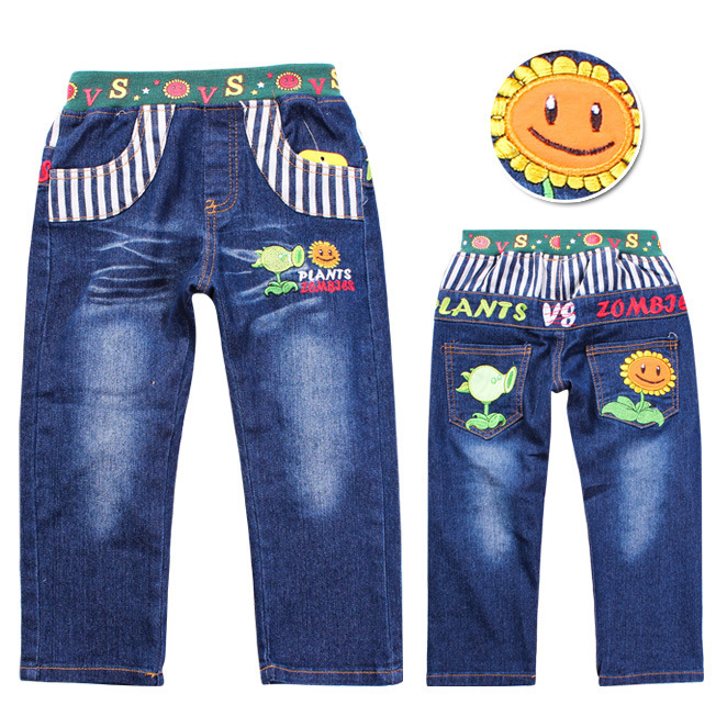 children jeans cartoon clothing boys trousers kids pp pants wholesale 5pcs/lot free shipping