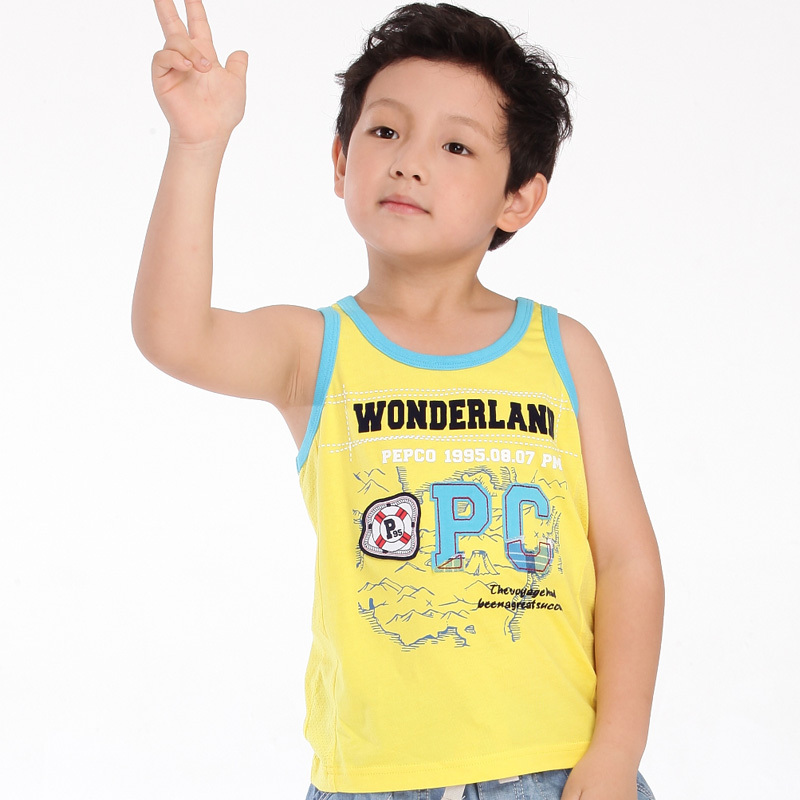 Children o-neck woven vest 119 - 112290175