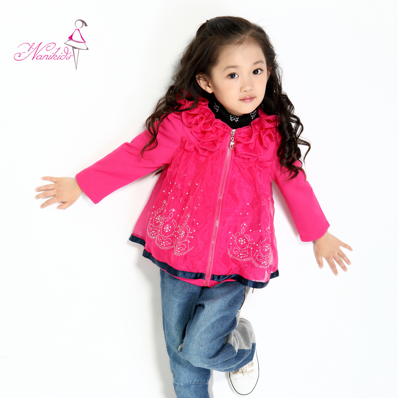 Children's clothing 2012 autumn new arrival female child outerwear princess small trench spring and autumn 5868