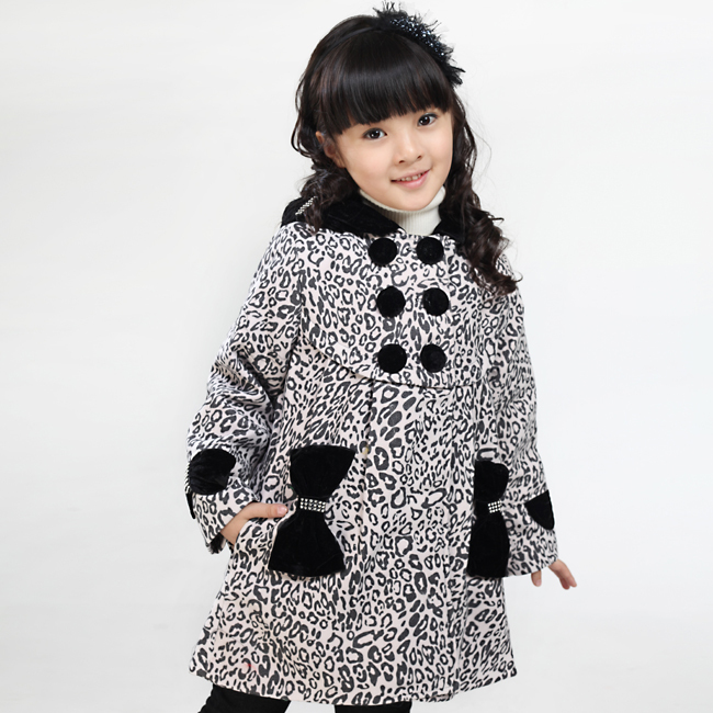 Children's clothing 2012 child trench outerwear plus size female child berber fleece wool coat 11177