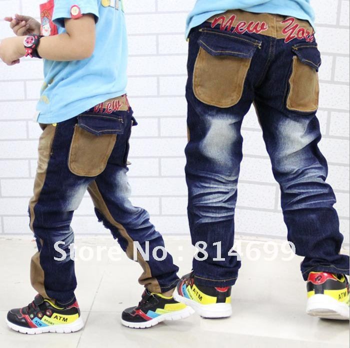 Children's clothing 2012 new AB version trousers spring children's pants kid's jeans Free shipping X829