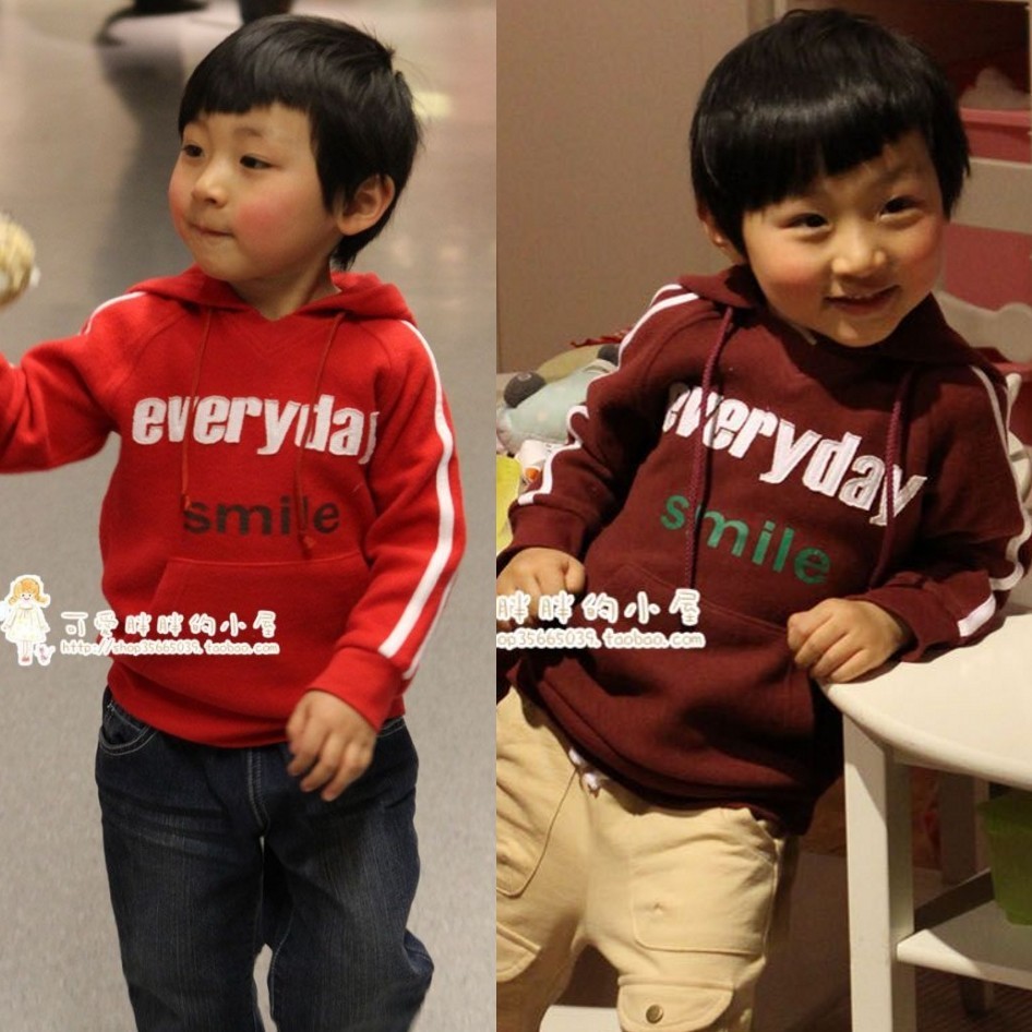 Children's clothing 2012 spring 100% cotton sports hoody