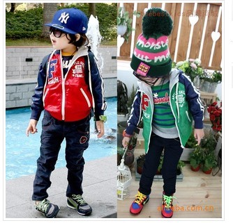Children's clothing 2012 spring and autumn male child waterproof glossy outerwear jacket child with a hood zipper outerwear