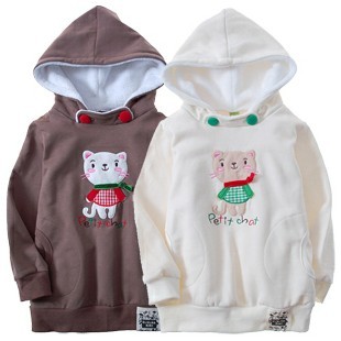 Children's clothing 2013 spring and autumn female child outerwear child plus velvet thickening outerwear sweatshirt 40009