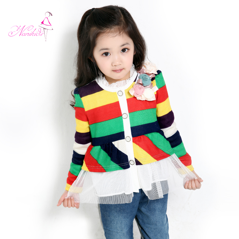 Children's clothing 2013 spring new arrival medium-large female child outerwear child spring and autumn cardigan 3102