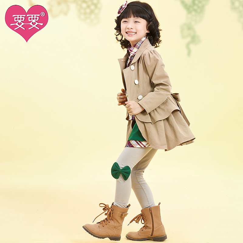 Children's clothing autumn 2012 female child trench outerwear princess spring and autumn trench 165
