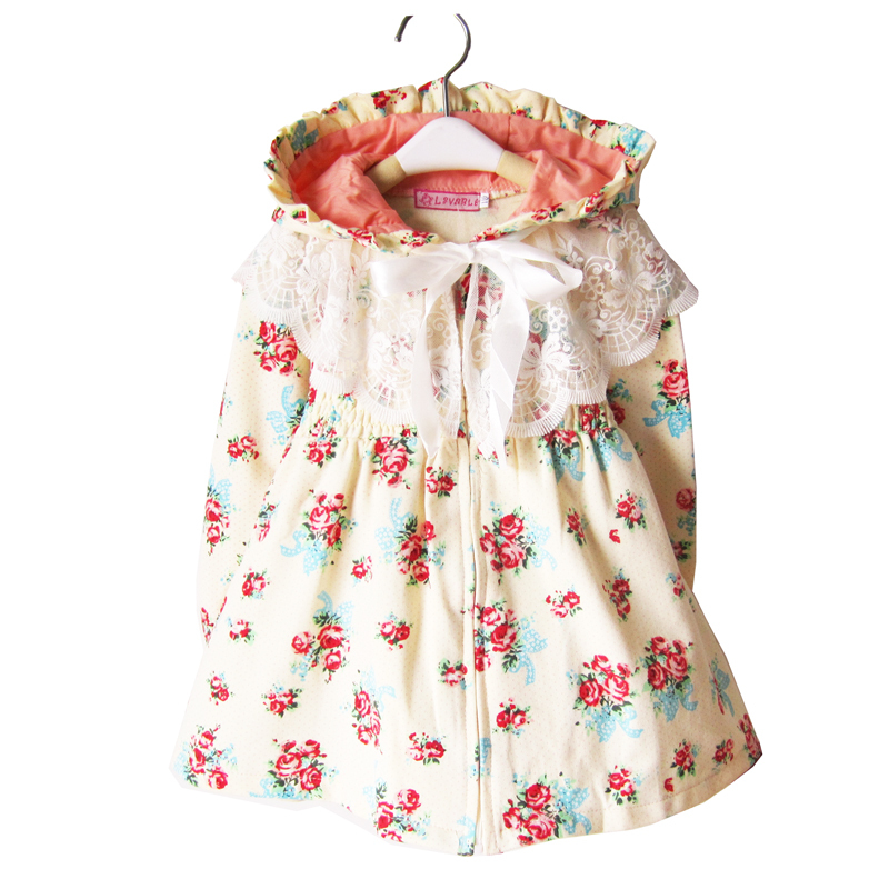Children's clothing autumn female child small sweet clothing child outerwear thin 2012