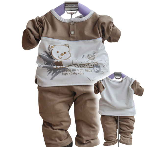 Children's clothing autumn male child set 2011 children's clothing 2323