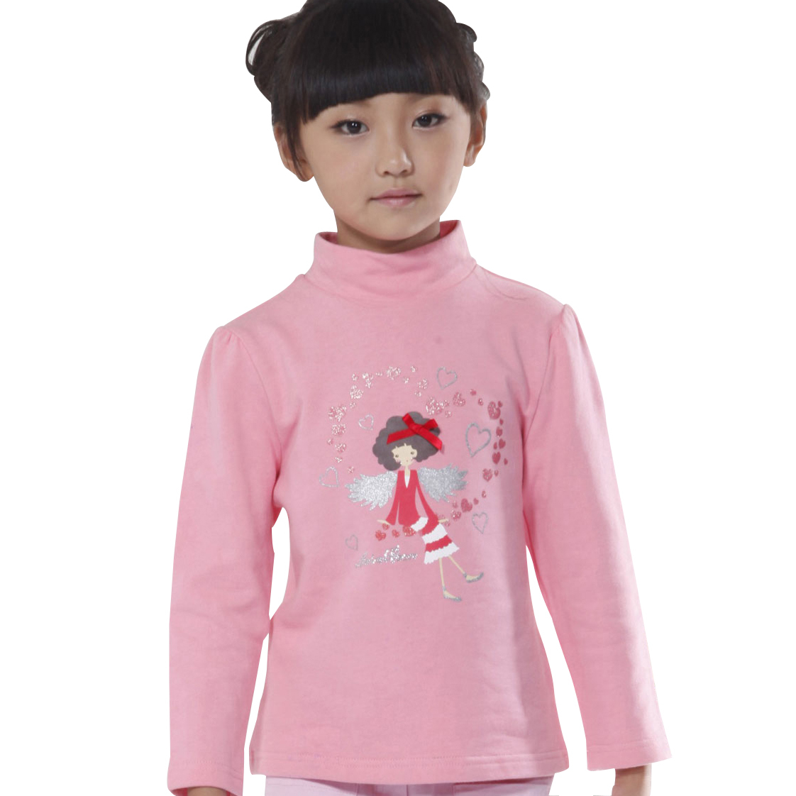 Children's clothing big boy child female child long design female basic sweater 2012 free shipping