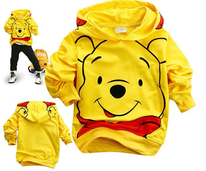 Children's clothing boys yellow hooded sweatshirt hoodie Free shipping~China Post  Air Mail