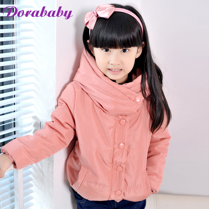 children's clothing child cotton-padded jacket female child wadded jacket outerwear autumn and winter female child