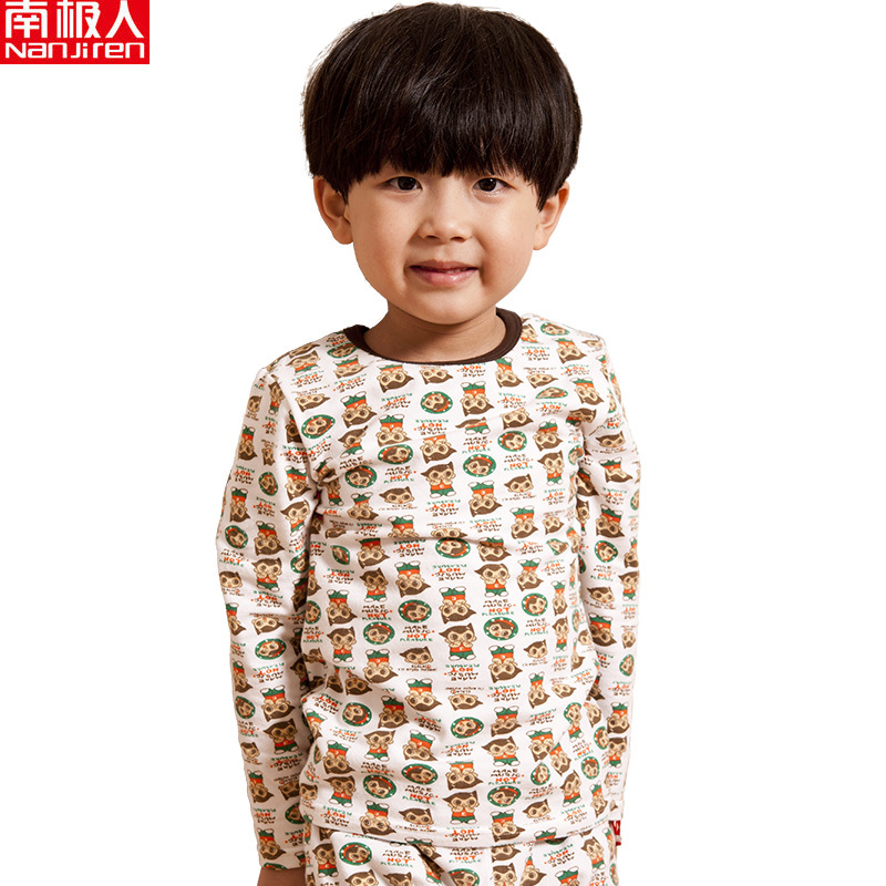 Children's clothing child underwear set male child long johns cotton thin thermal
