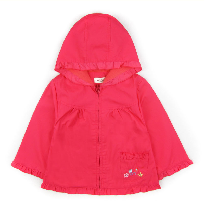 Children's clothing female child 2013 spring 100% cotton outerwear child trench