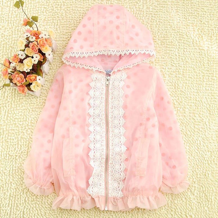 Children's clothing female child 2013 spring baby laciness bow child top outerwear jacket cardigan trench