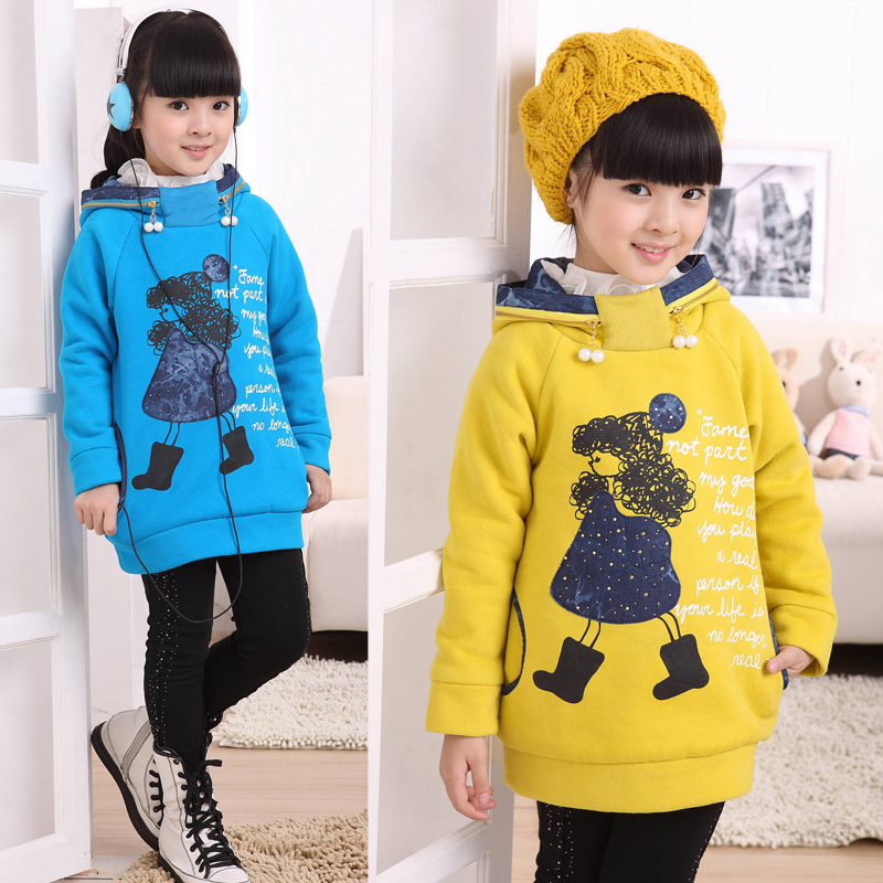 Children's clothing female child 2013 spring new arrival fashion large sweatshirt outerwear 12c2099