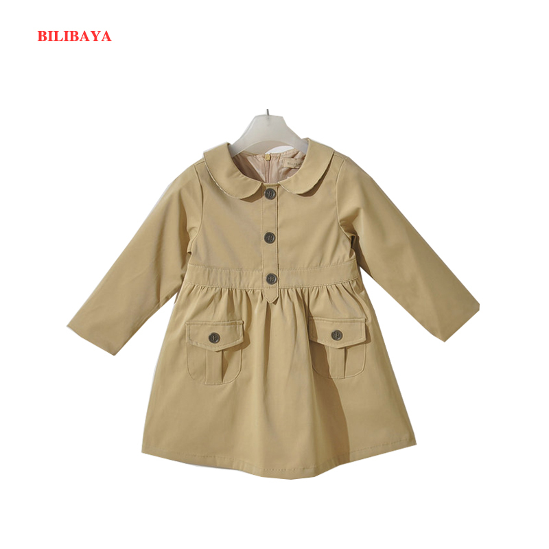 Children's clothing female child autumn 2012 autumn outerwear child single breasted trench princess dress