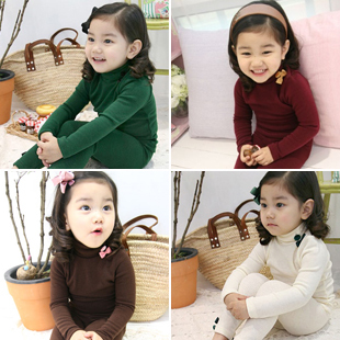 Children's clothing female child autumn and winter 2012 female child thermal basic set lounge