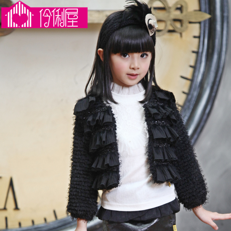 Children's clothing female child autumn and winter new arrival 2012 child trench outerwear jacket cardigan