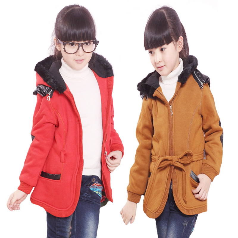 Children's clothing female child autumn and winter trench 2012 overcoat cotton-padded jacket outerwear