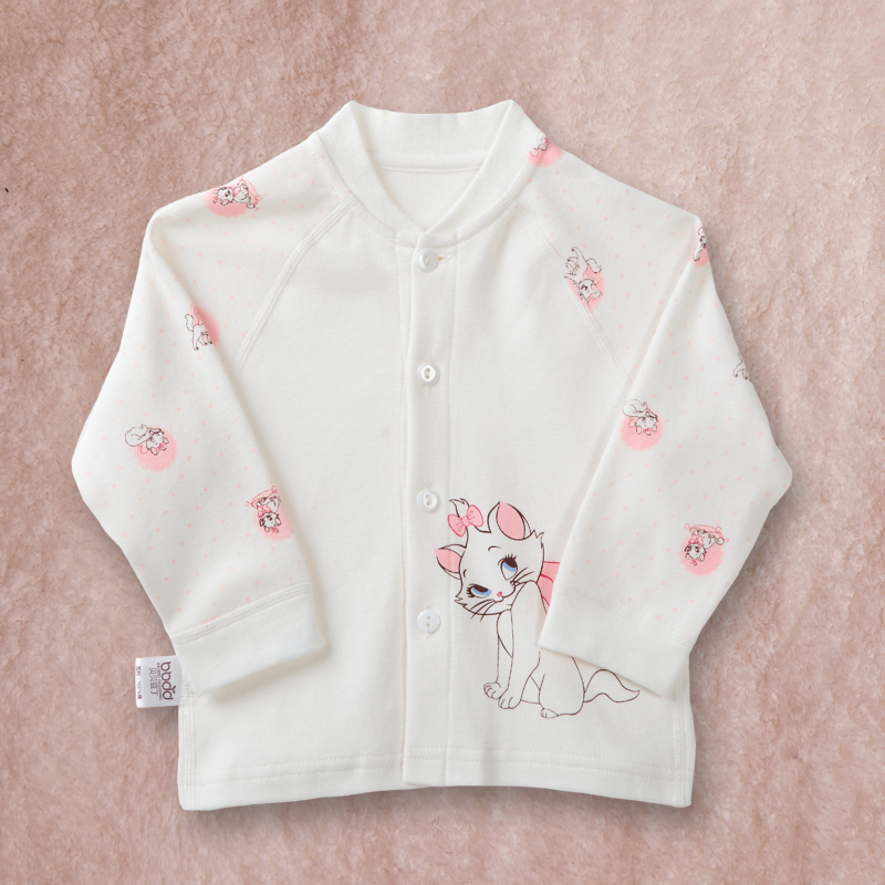 Children's clothing female child autumn sleepwear baby underwear child double-breasted cardigan 100% cotton top bb1032