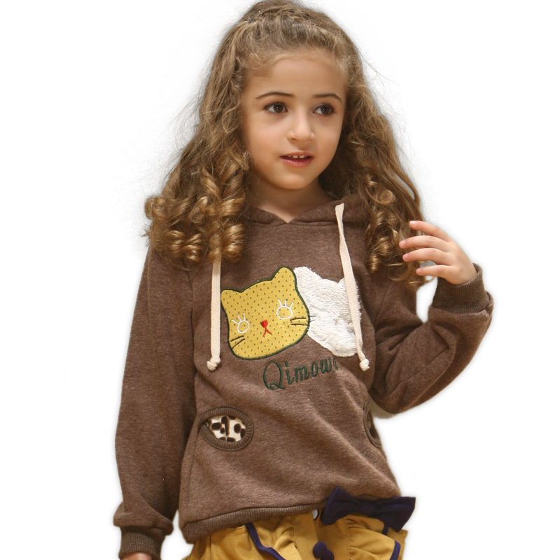 Children's clothing female child autumn sweatshirt autumn and winter outerwear 2012 sweatshirt baby plus velvet child