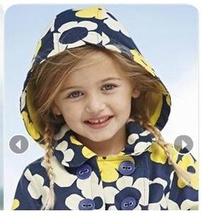 Children's clothing female child baby with a hood trench plus velvet outerwear polar fleece fabric liner evidenced flowers