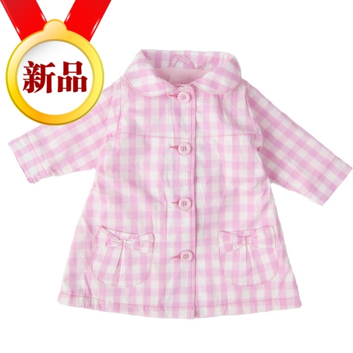 Children's clothing female child outerwear windproof rainproof with a hood trench child trench child sun protection clothing
