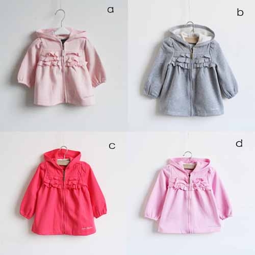 Children's clothing female child princess outerwear spring and autumn