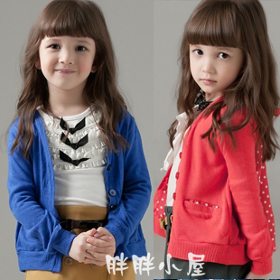 Children's clothing female child spring 2013 cardigan casual outerwear