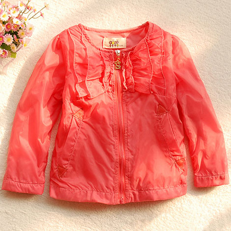 Children's clothing female child spring 2013 recovers the spring child girl baby outerwear cardigan lace trench upperwear