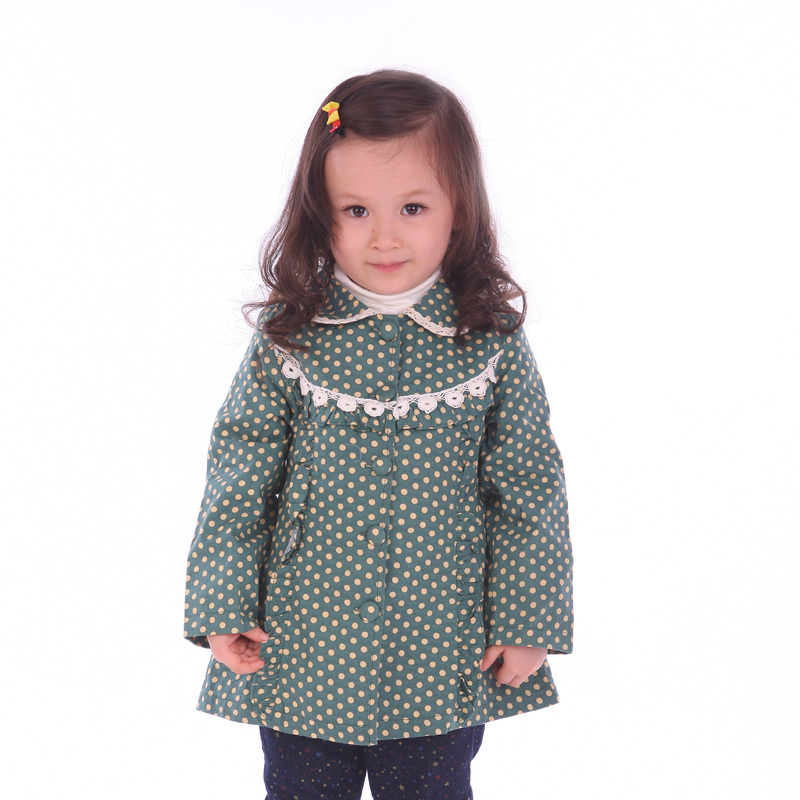 Children's clothing female child spring and autumn 2013 child trench long-sleeve gentlewomen outerwear cardigan