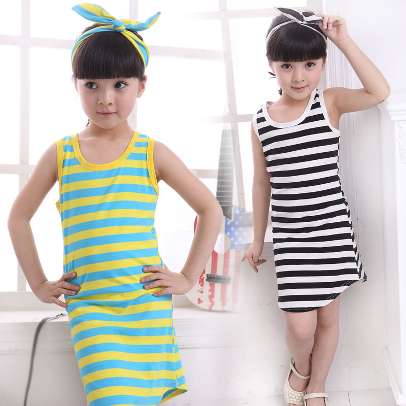 Children's clothing female child summer 2012 baby summer casual vest long design t-shirt mmzcz