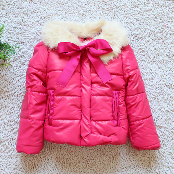 Children's clothing female child winter 2012 thickening leather clothing child plus cotton wadded jacket cotton-padded jacket