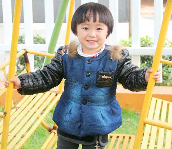 Children's clothing female child winter 2012 wadded jacket baby clothes autumn and winter child cotton-padded jacket