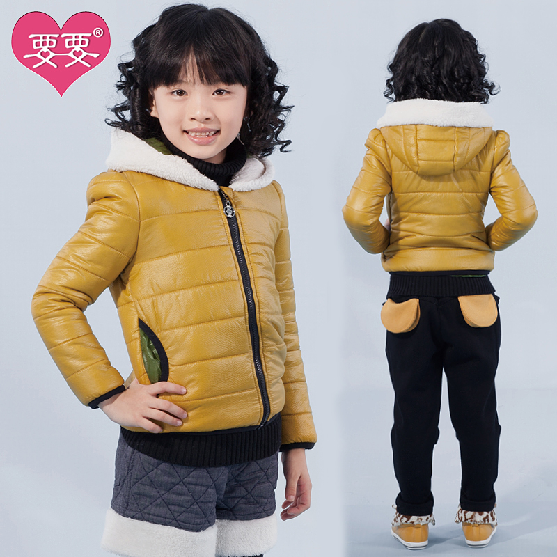 Children's clothing female winter child 2012 child cotton-padded jacket female big boy wadded jacket outerwear cotton-padded