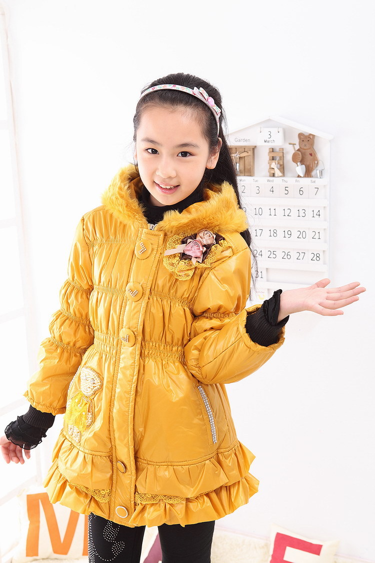 Children's clothing female winter child 2013 wadded jacket child thickening cotton-padded jacket cotton-padded jacket