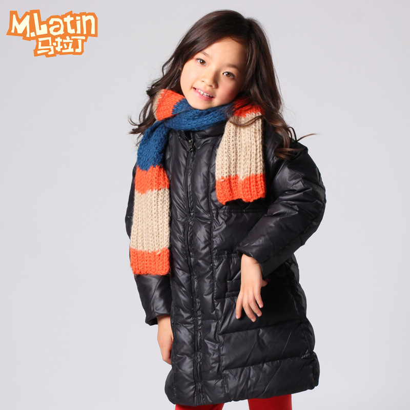 Children's clothing female winter child thermal medium-long down coat 2164701