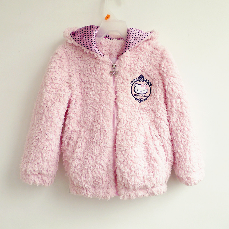 Children's clothing hello kitty female child cotton-padded jacket outerwear 2012 autumn and winter