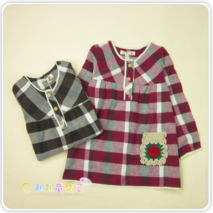 Children's clothing large comfortable crochet pocket female child outerwear child princess shirt baby long-sleeve coat