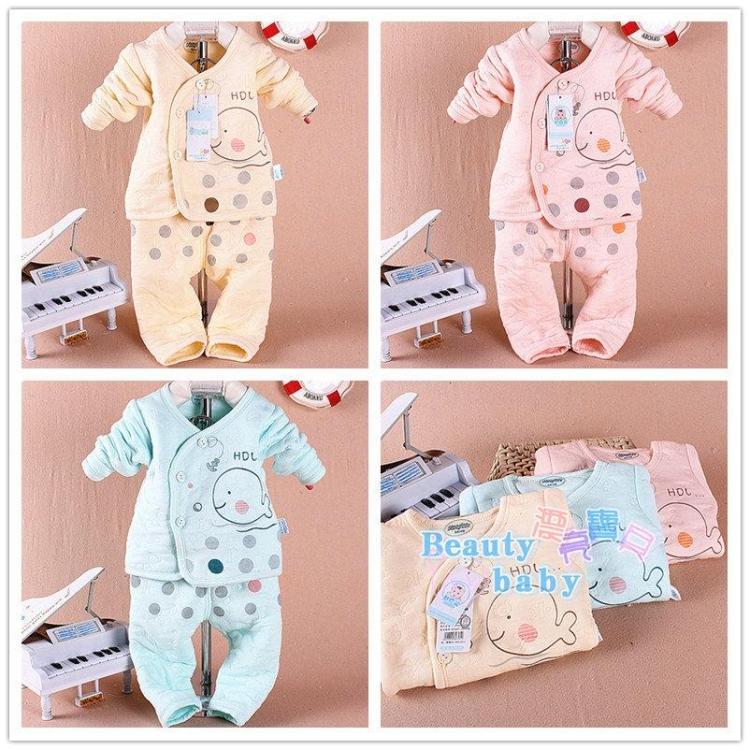 Children's clothing long johns autumn and winter thermal underwear twinset baby clothes set 9720